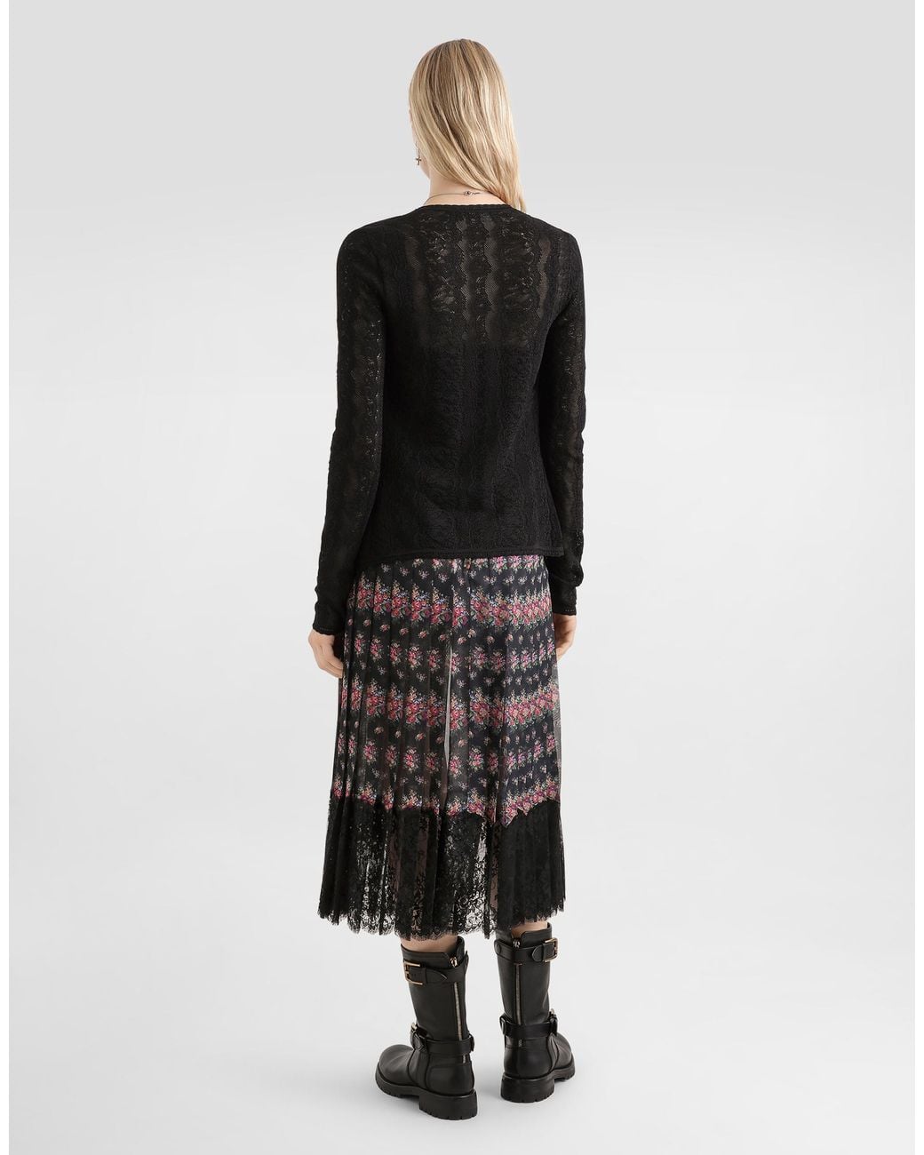 Dolce & Gabbana Black Lace Cardigan