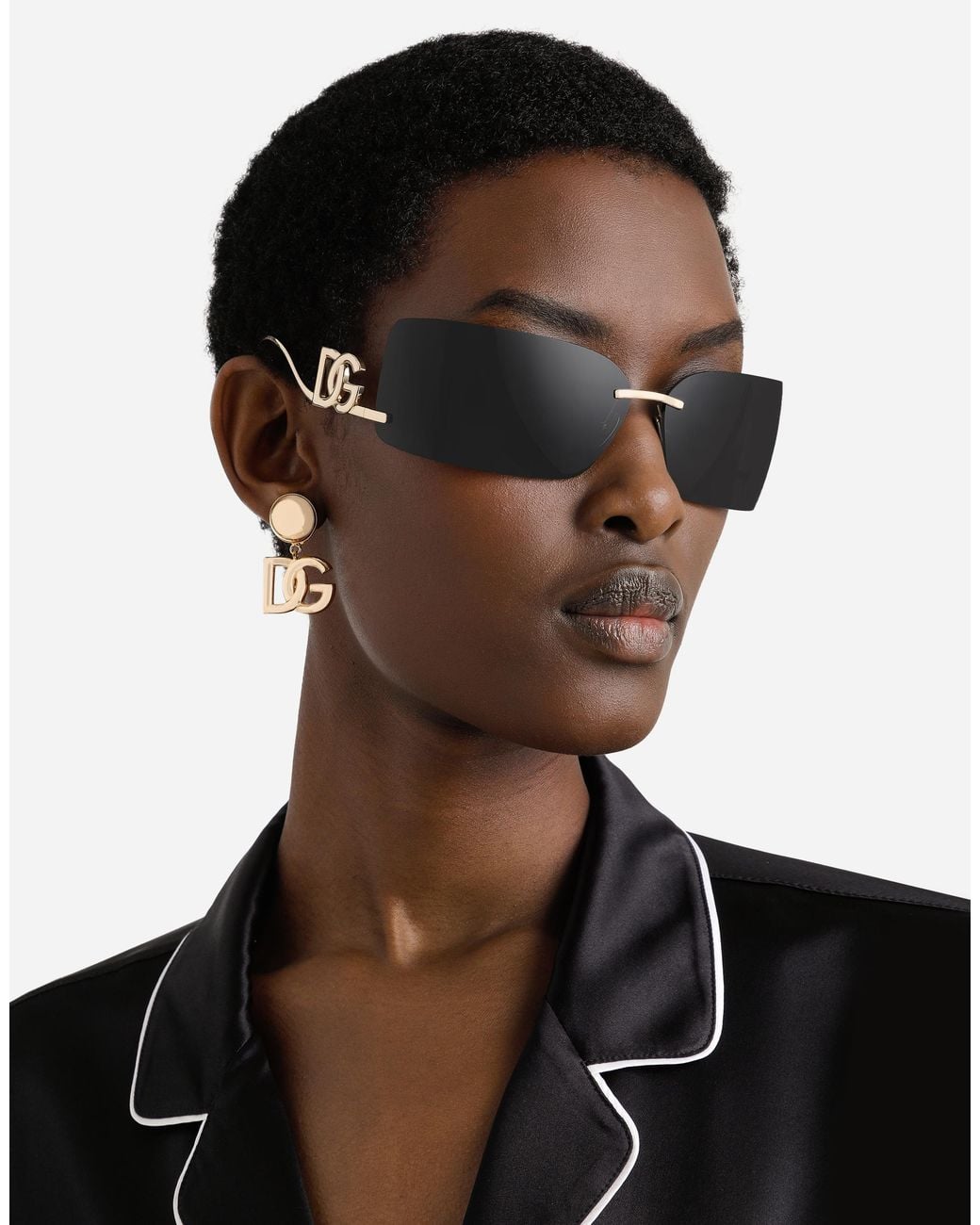 Dolce & Gabbana Gray Sonnenbrille Statement