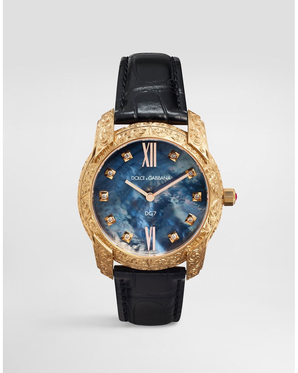 Dolce & Gabbana Blue Dg7 Gattopardo Watch