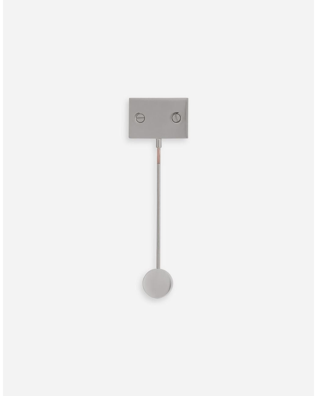 Dolce & Gabbana White Dg Logo Tag Lapel Pin for men