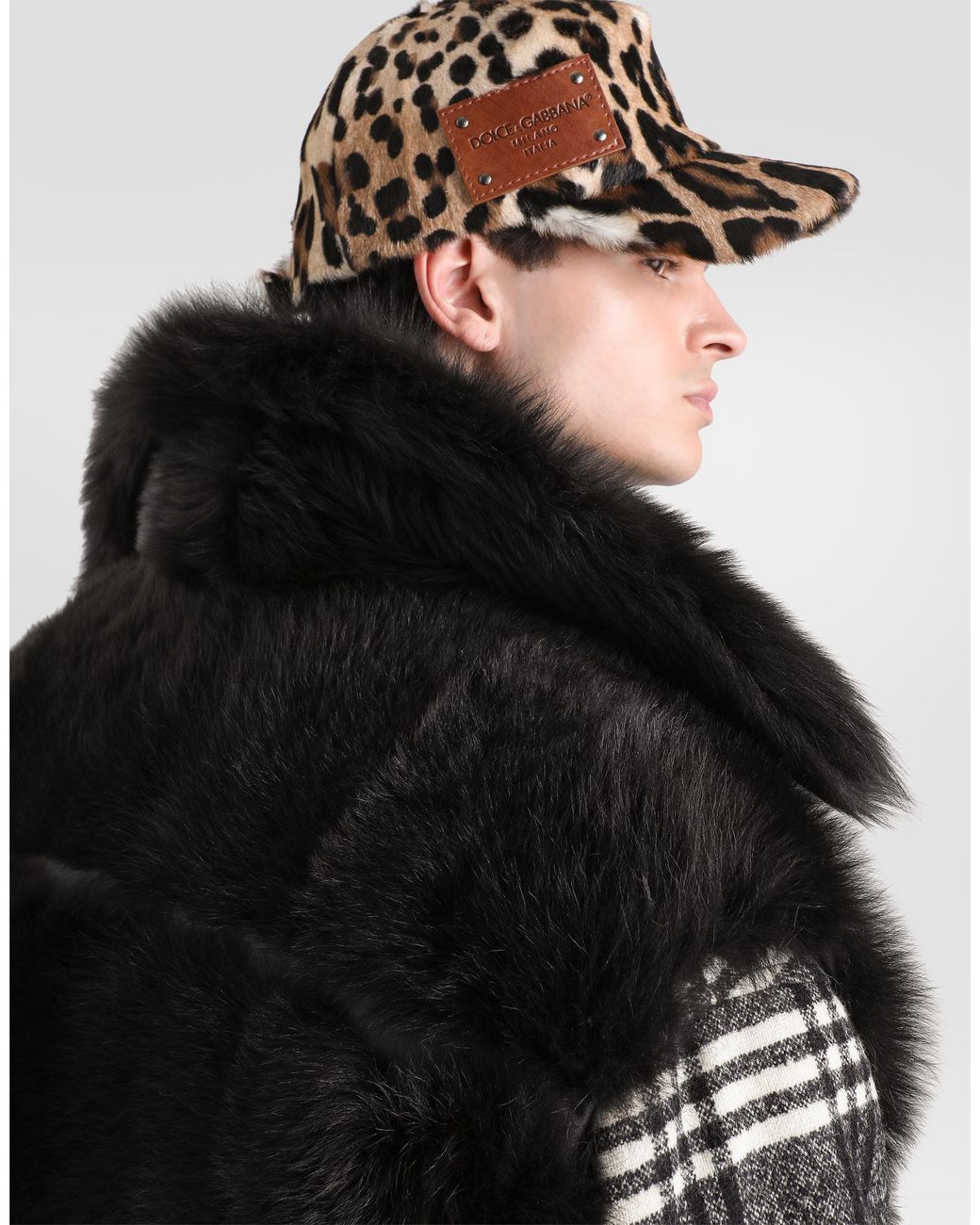 Dolce & Gabbana Black Fur Vest for men