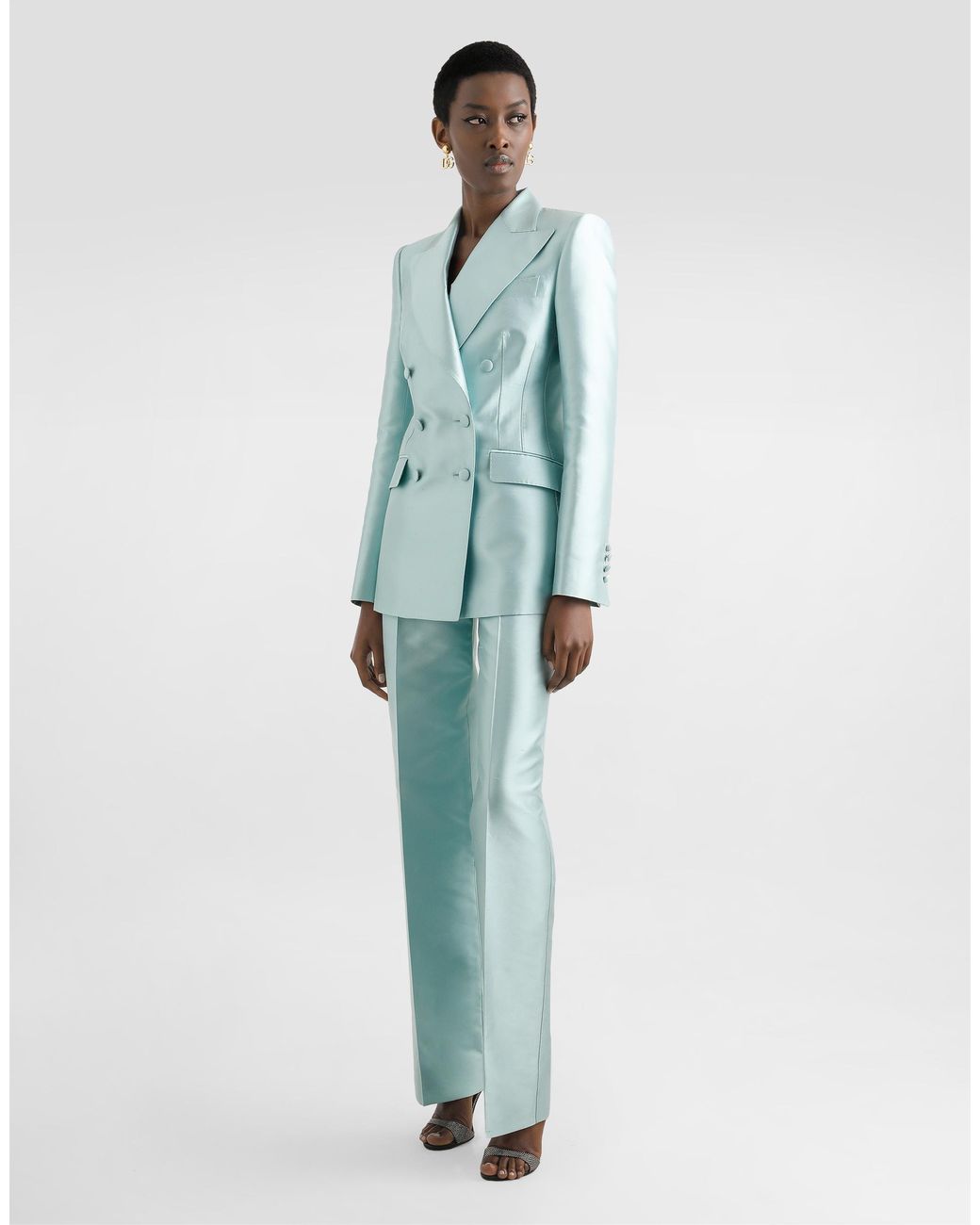 Dolce & Gabbana Blue Double-Breasted Jacket