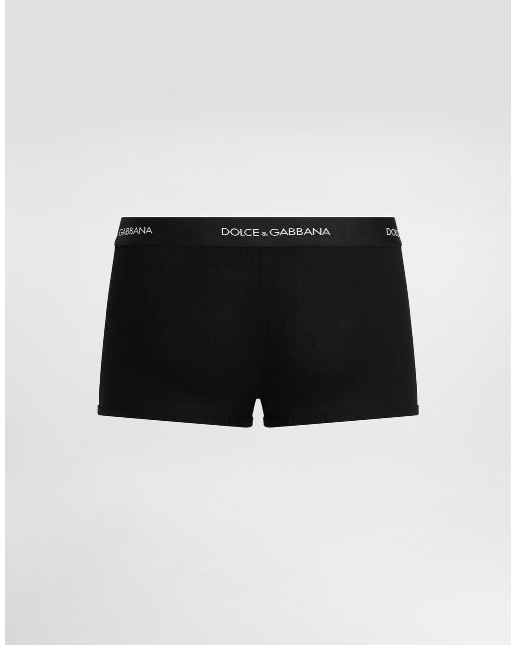 Dolce & Gabbana Black Cotton Jersey Regular-Fit Boxers for men