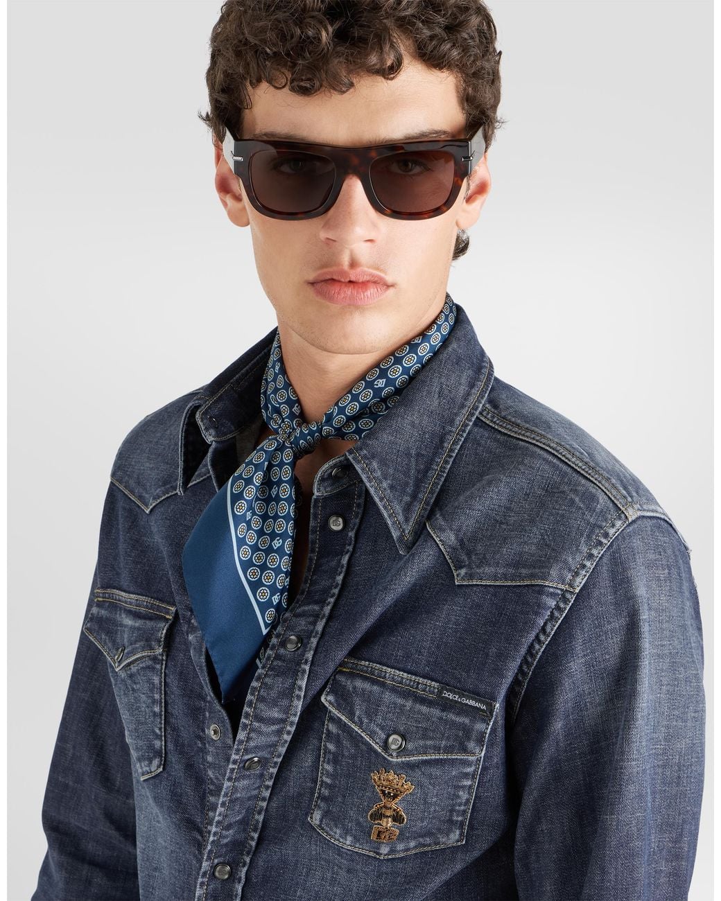 Dolce & Gabbana Blue Shirt for men