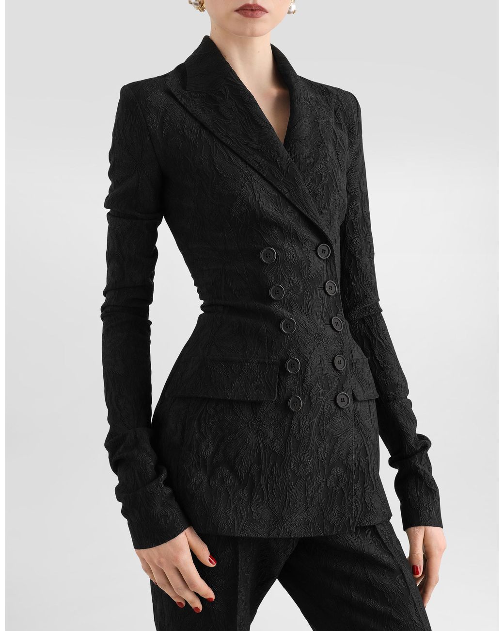 Dolce & Gabbana Black Brocade Jacket