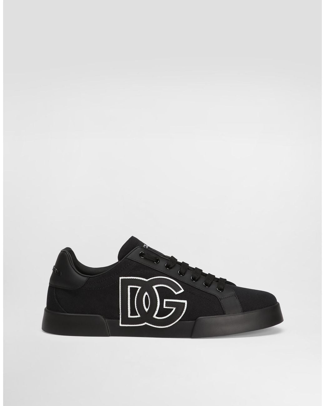 Dolce & Gabbana Black Sport Shoes "Portofino" for men