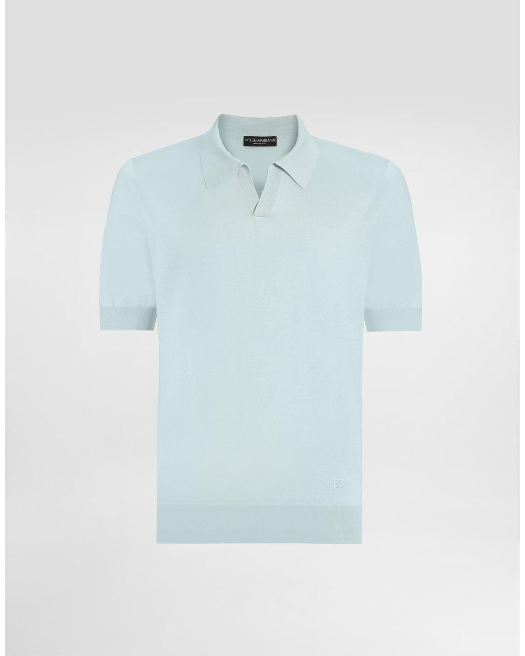 Dolce & Gabbana Blue Polo M/Corta for men