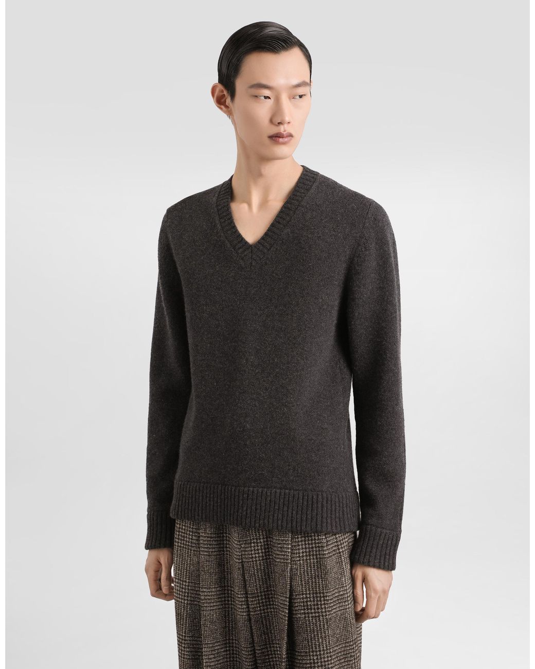 Dolce & Gabbana Black Wool Pullover for men
