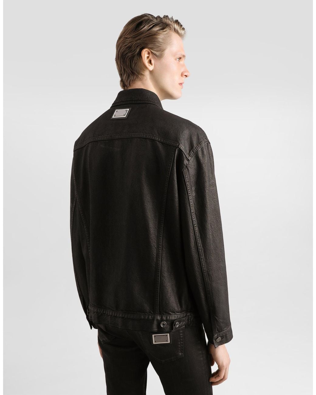 Dolce & Gabbana Black Denim Jacket for men