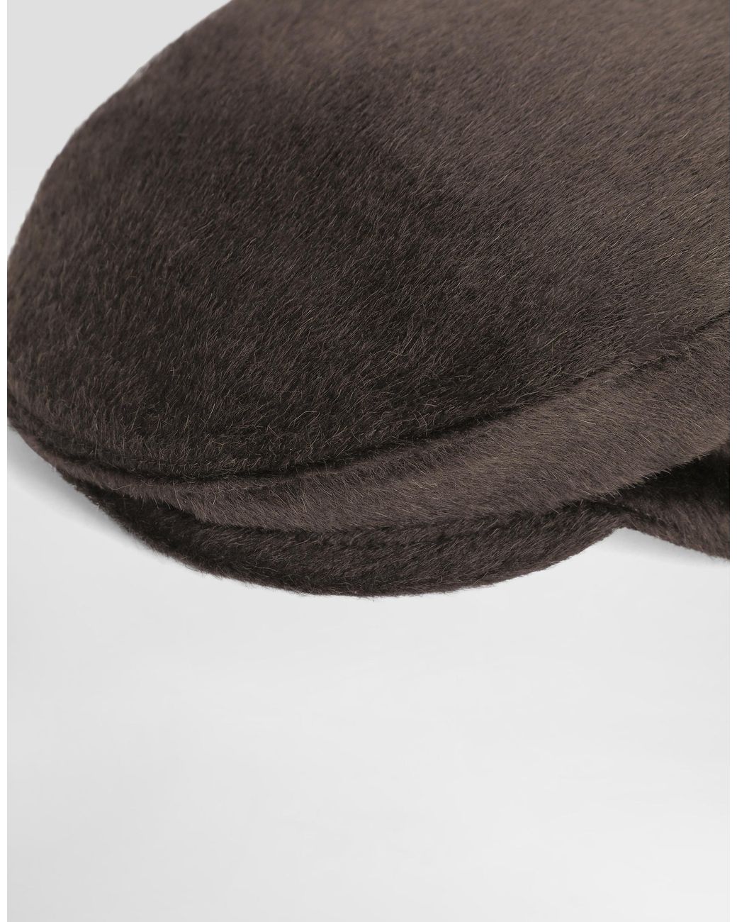 Dolce & Gabbana Brown Wool And Llama Flat Cap for men