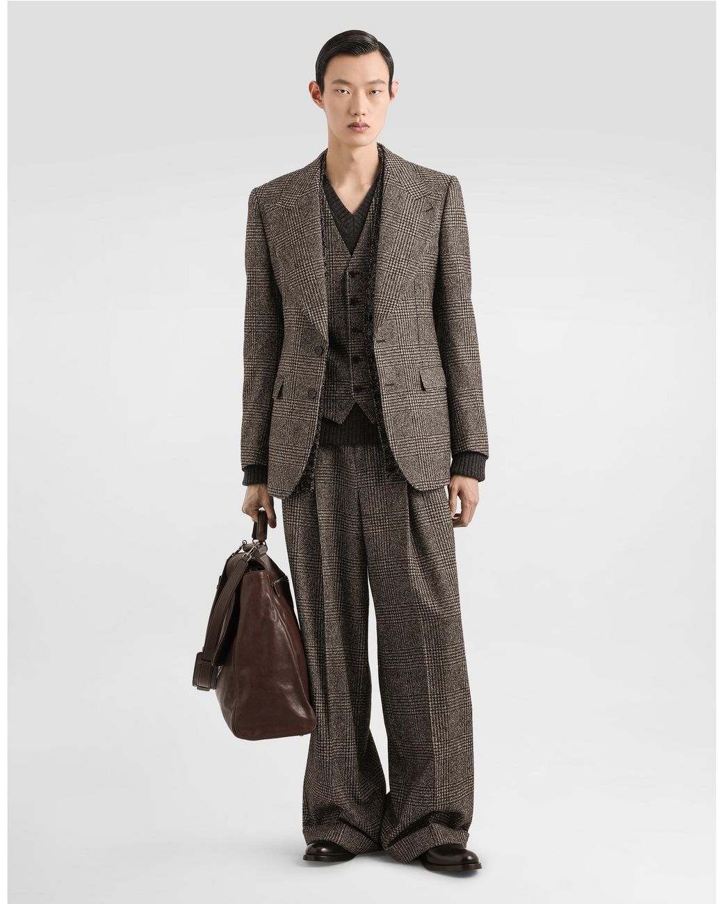 Dolce & Gabbana Black Wool Pullover for men