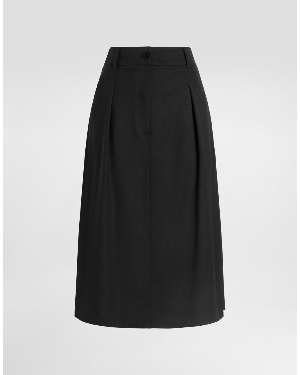Dolce & Gabbana Black Bi-Stretch Sallia Skirt