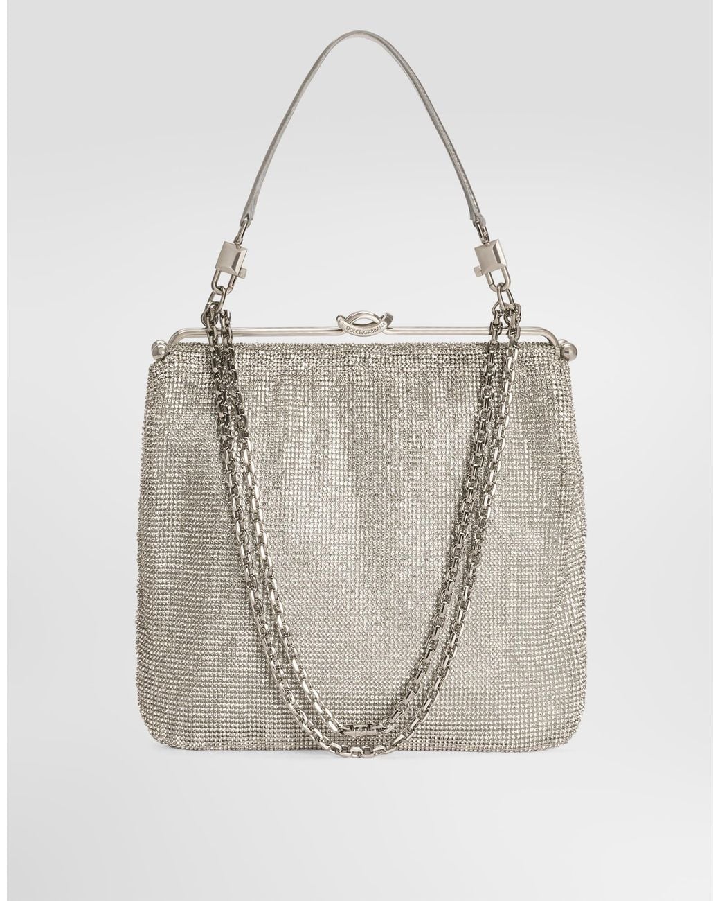 Dolce & Gabbana White Dina Shoulder And Crossbody Bag