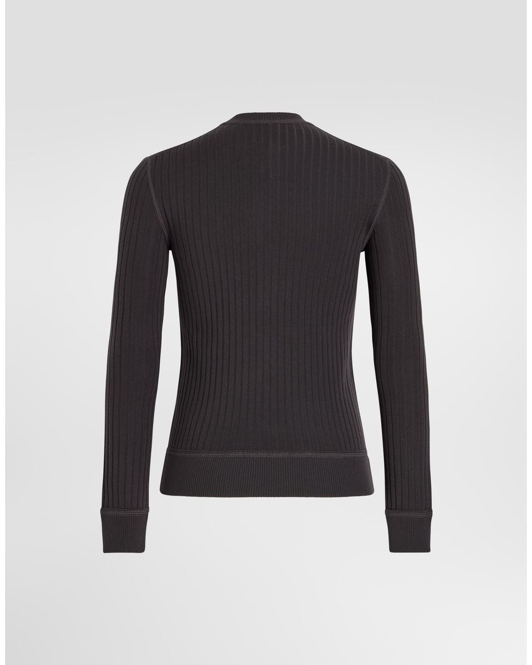 Dolce & Gabbana Blue Serafino Virgin Wool Pullover for men