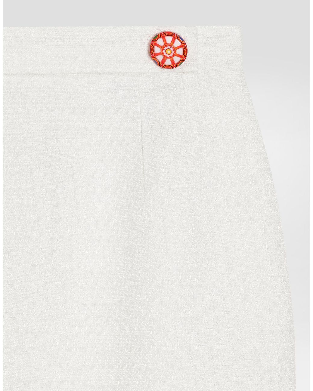 Dolce & Gabbana White Miniskirt