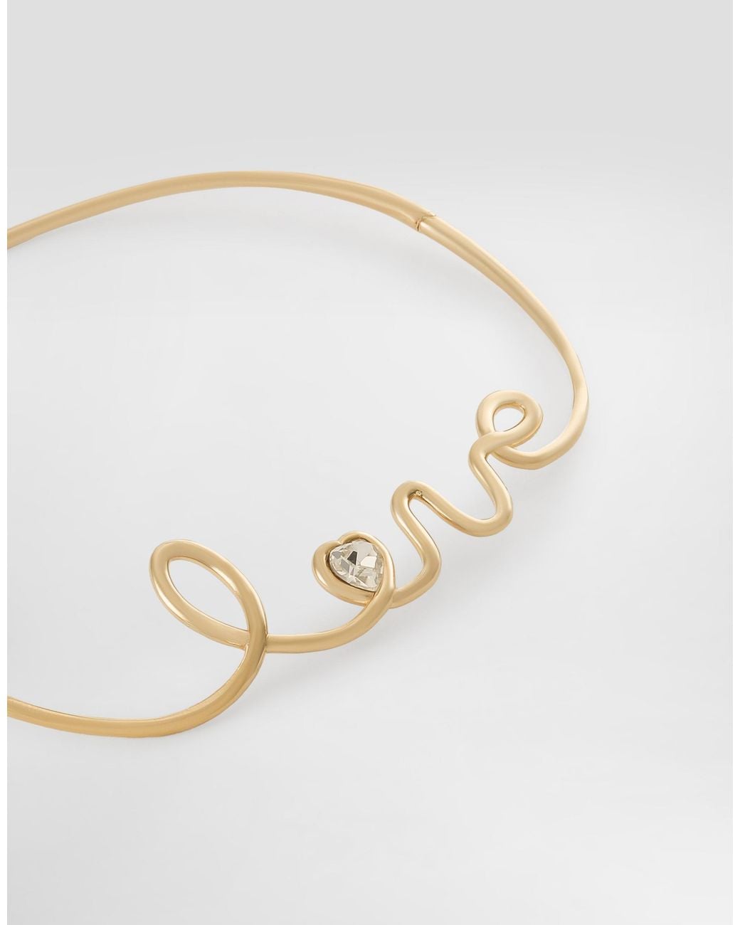 Dolce & Gabbana Metallic Love Necklace