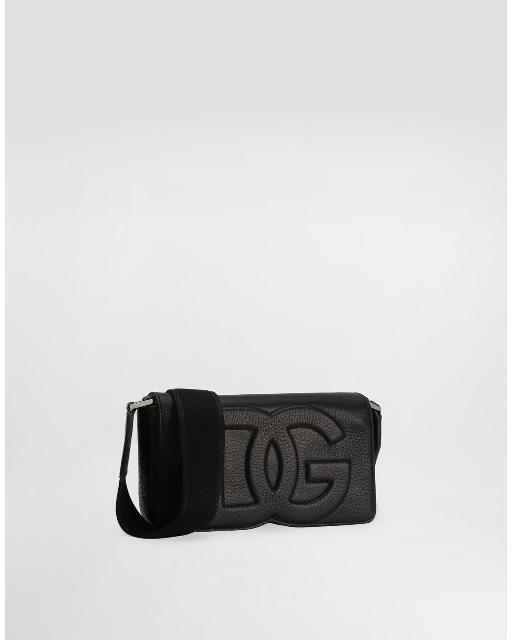 Dolce & Gabbana Black Deerskin Mini Bag for men
