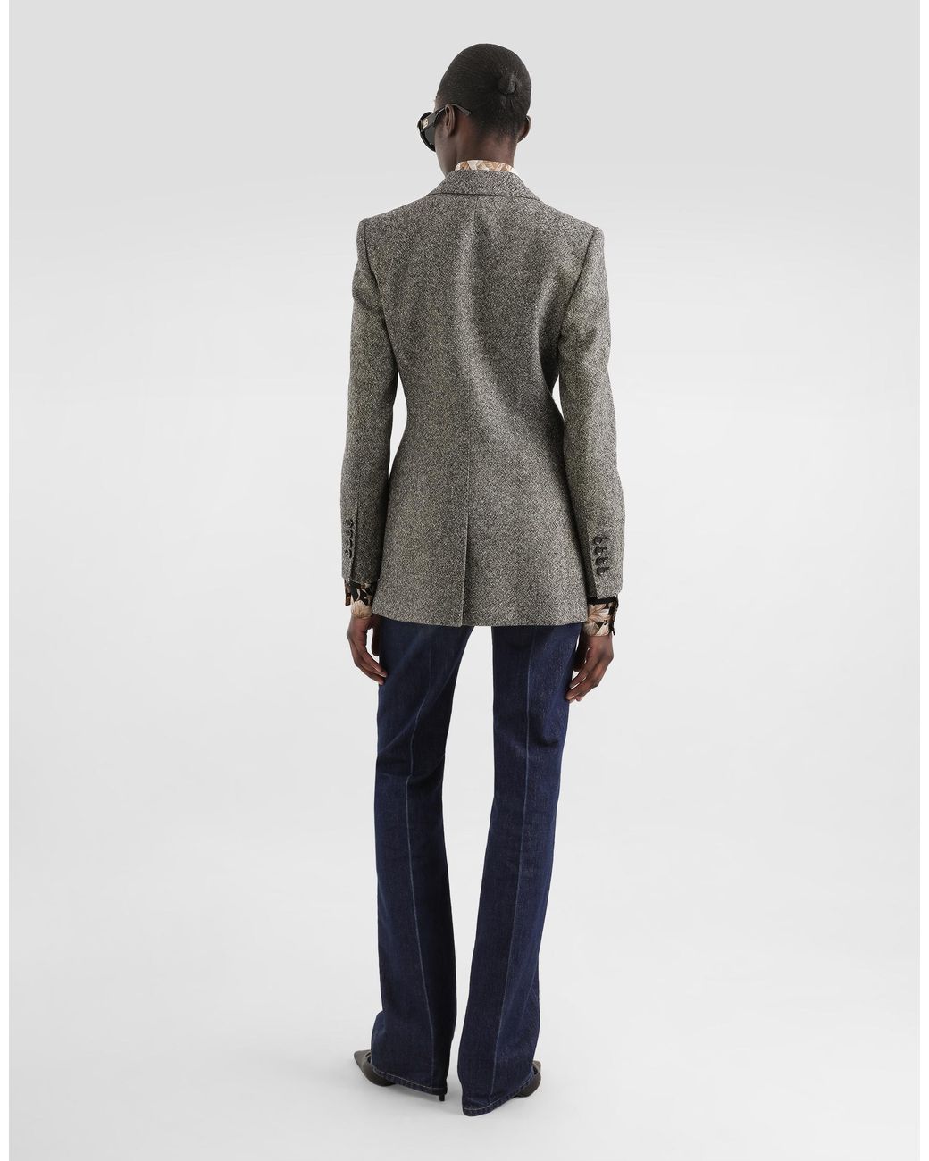 Dolce & Gabbana Gray Single-Breasted Jacket