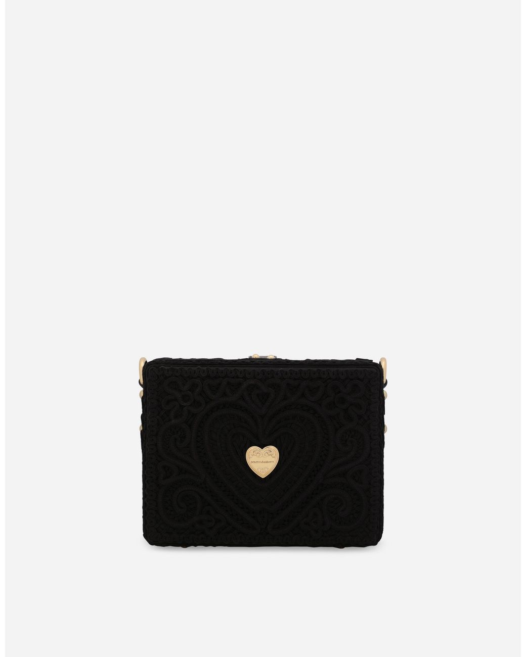 Dolce & Gabbana Black Dolce Box Bag With Cordonetto Detailing