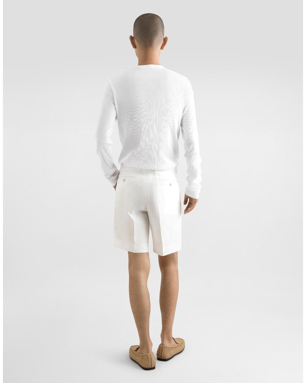 Dolce & Gabbana White Serafino M/L for men