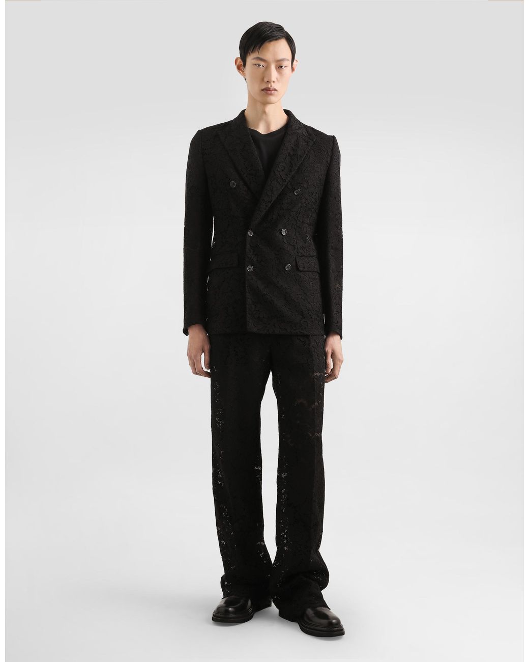 Dolce & Gabbana Black Sicilia Double-Breasted Jacket for men