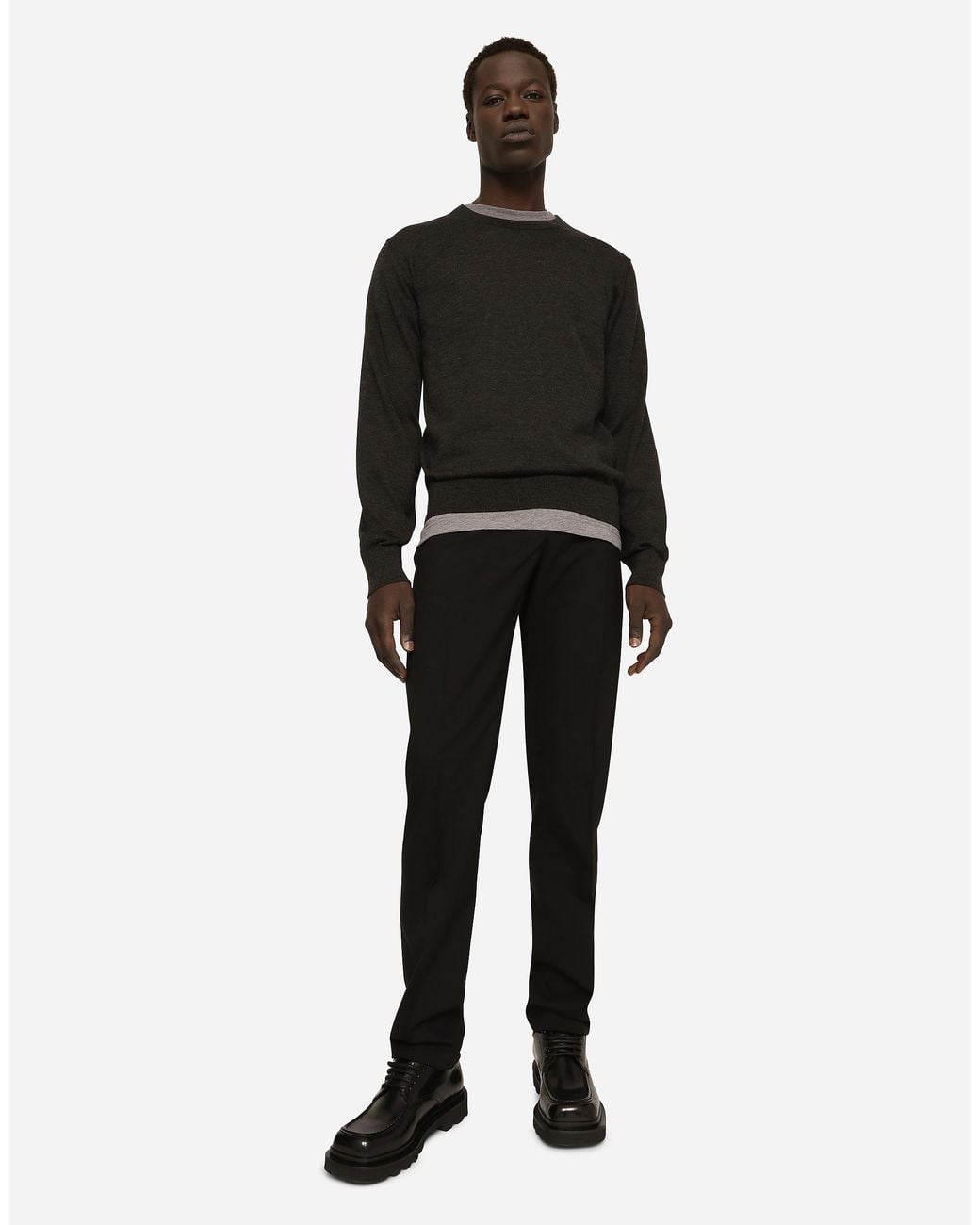Pull Girocollo Dolce & Gabbana pour homme en coloris Black