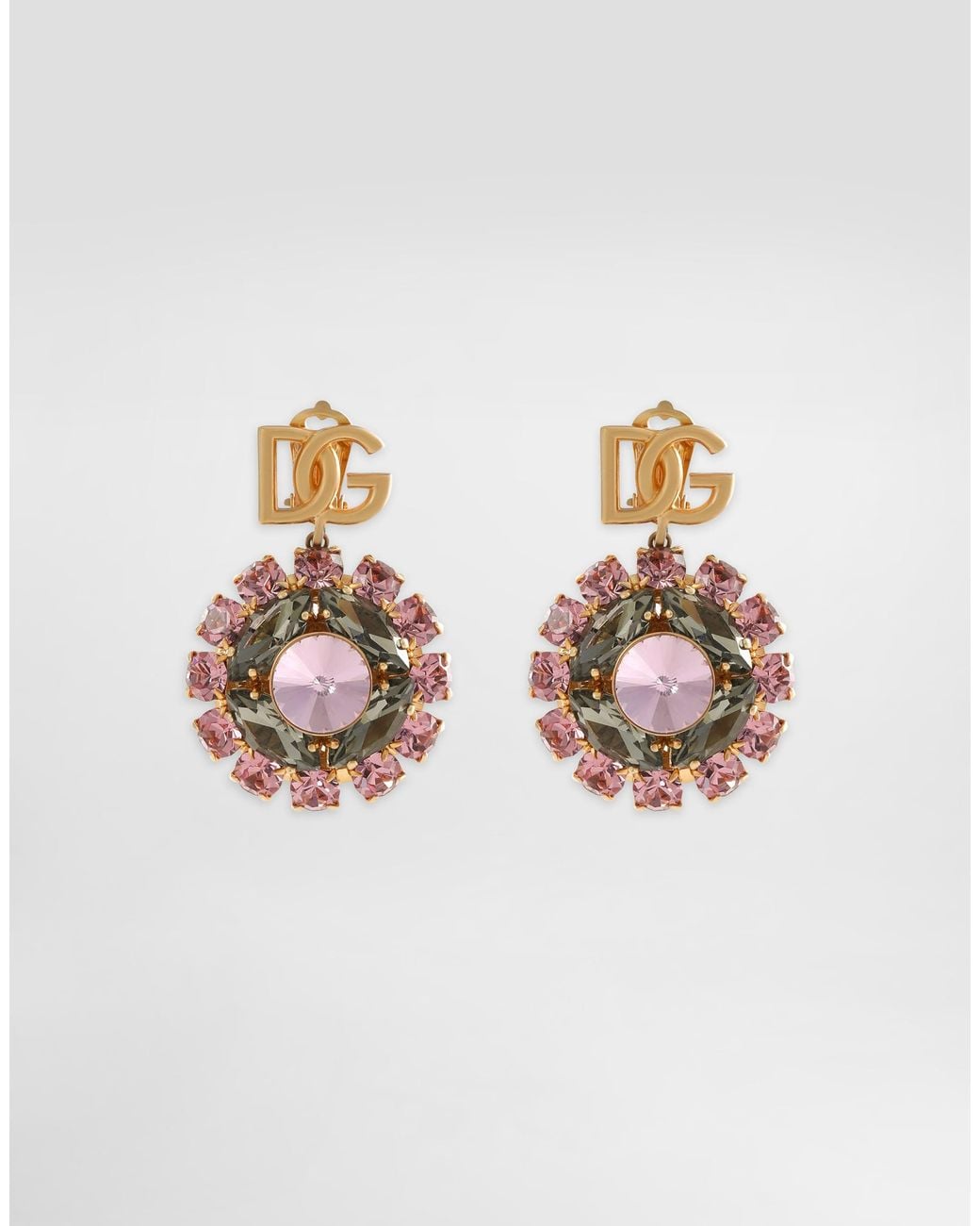 Dolce & Gabbana White Re Edition Clip Earrings