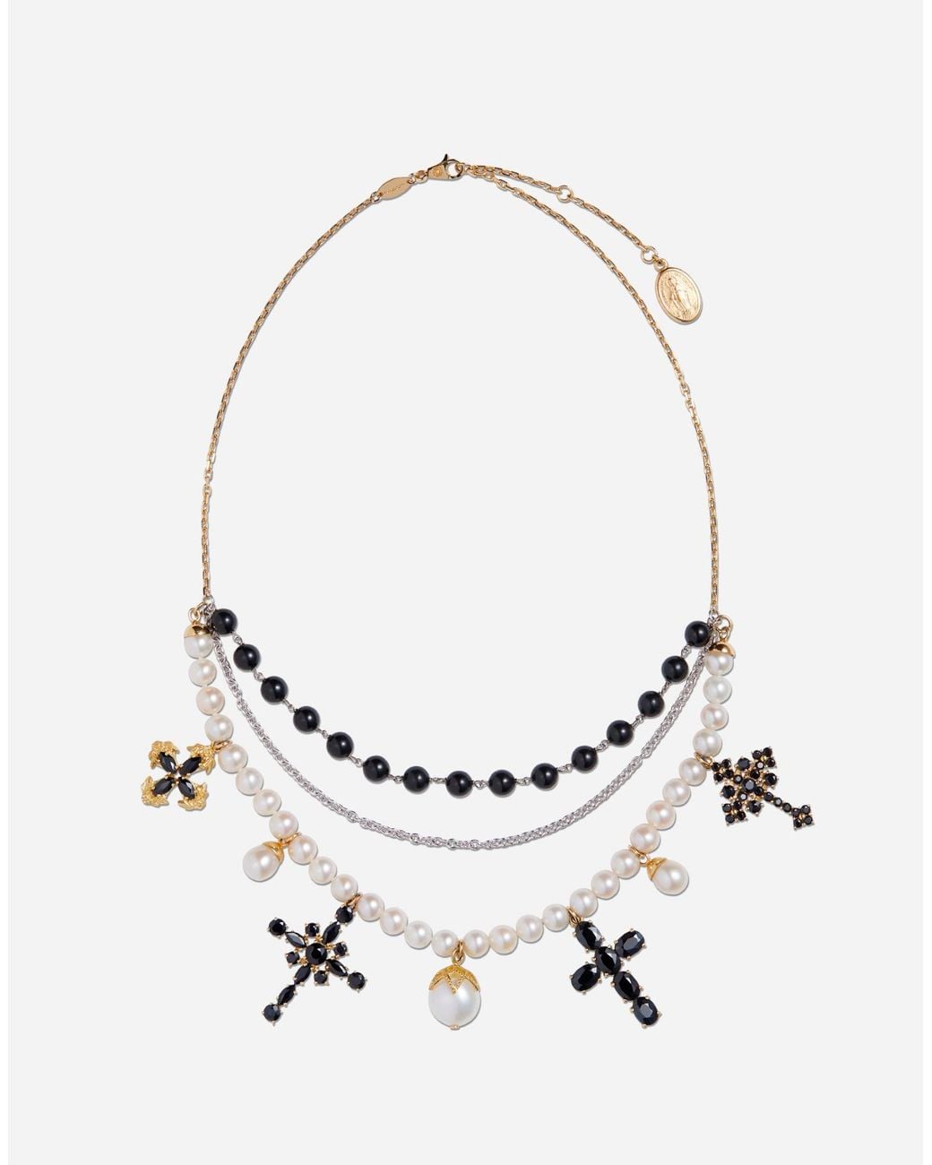 Dolce & Gabbana Metallic 18K And Sicily Sapphire Necklace