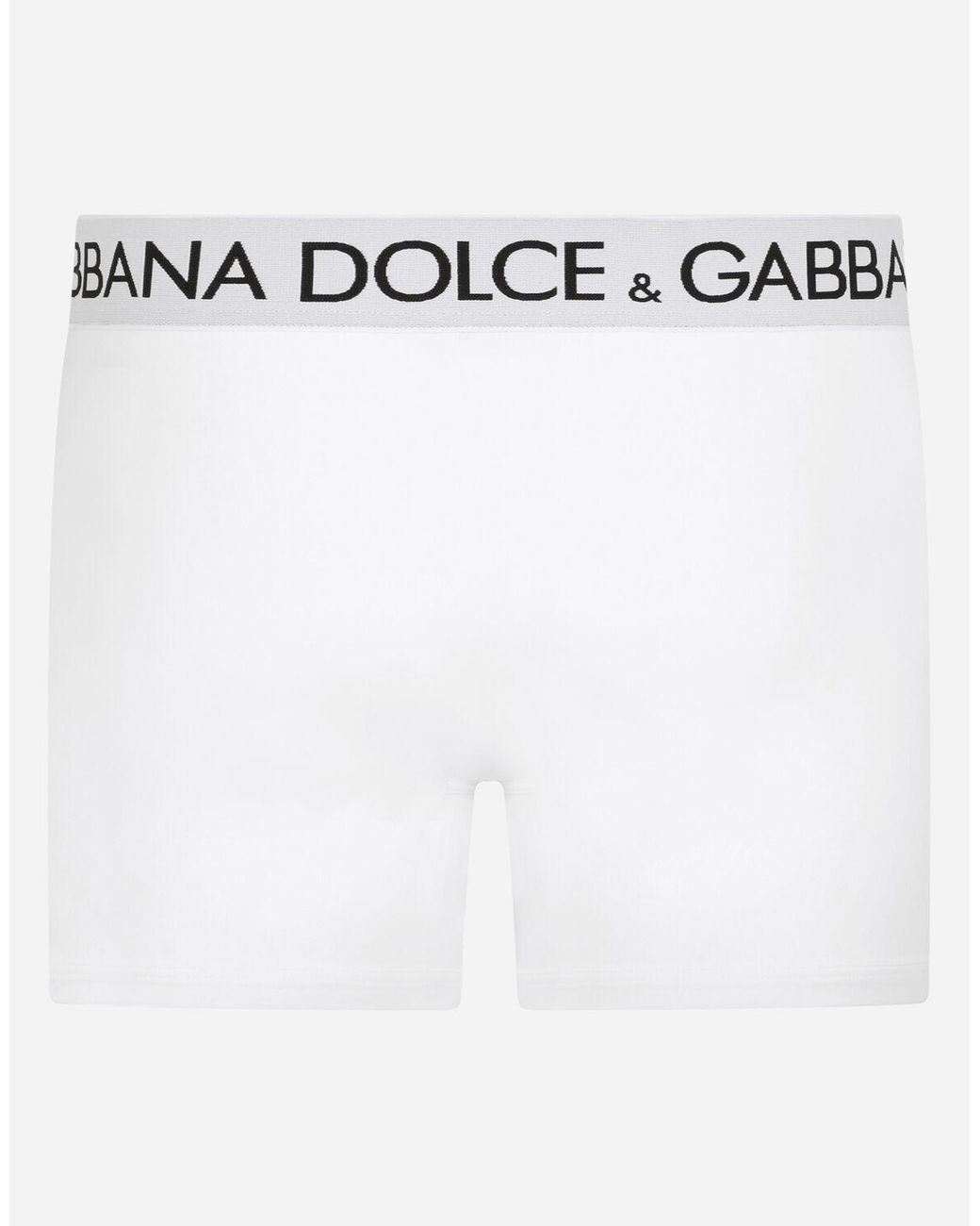 Dolce & Gabbana Long-leg Two-way Stretch Cotton Boxers in White for Men -  Lyst