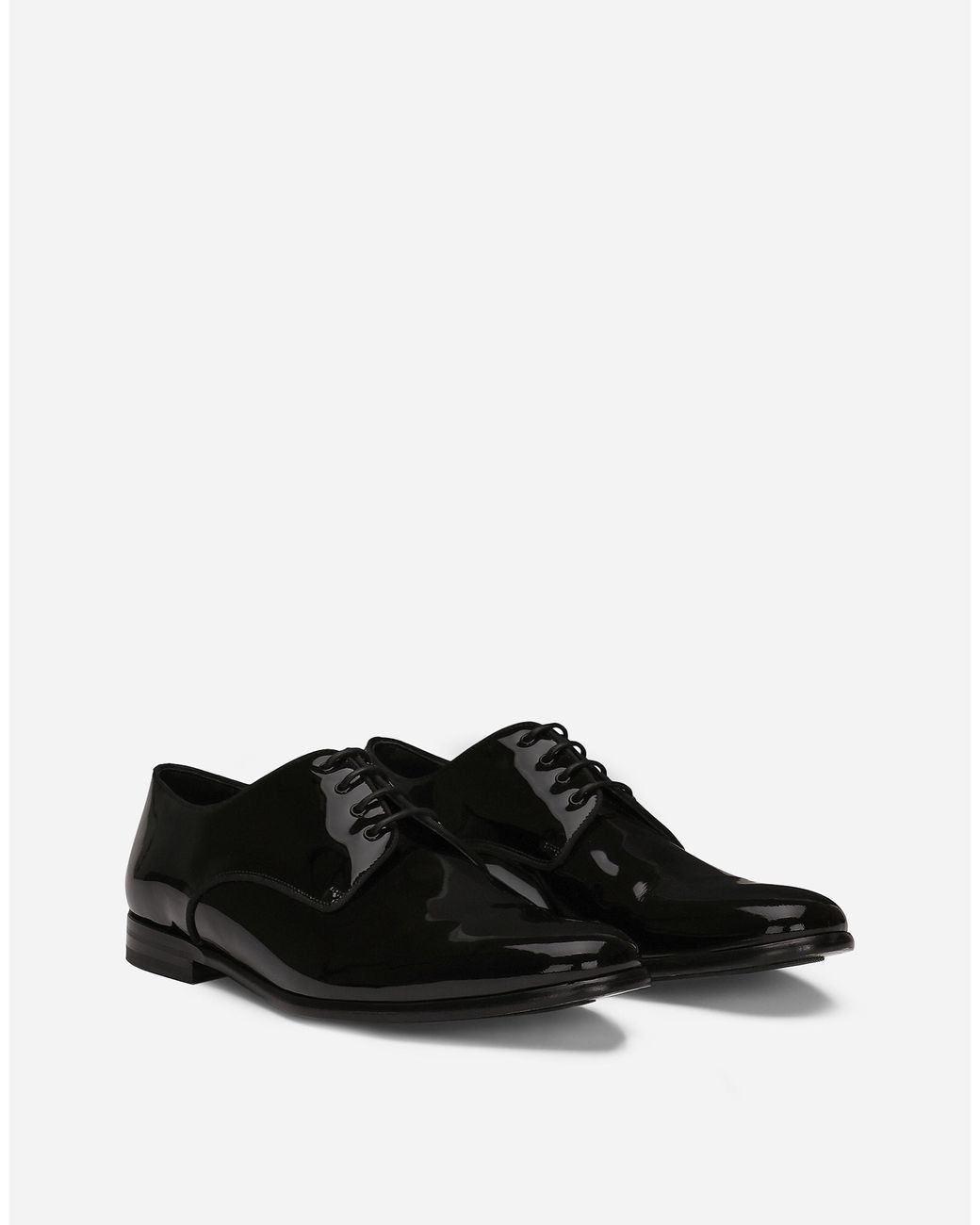 Dolce & Gabbana White Calfskin Derby Shoes for men
