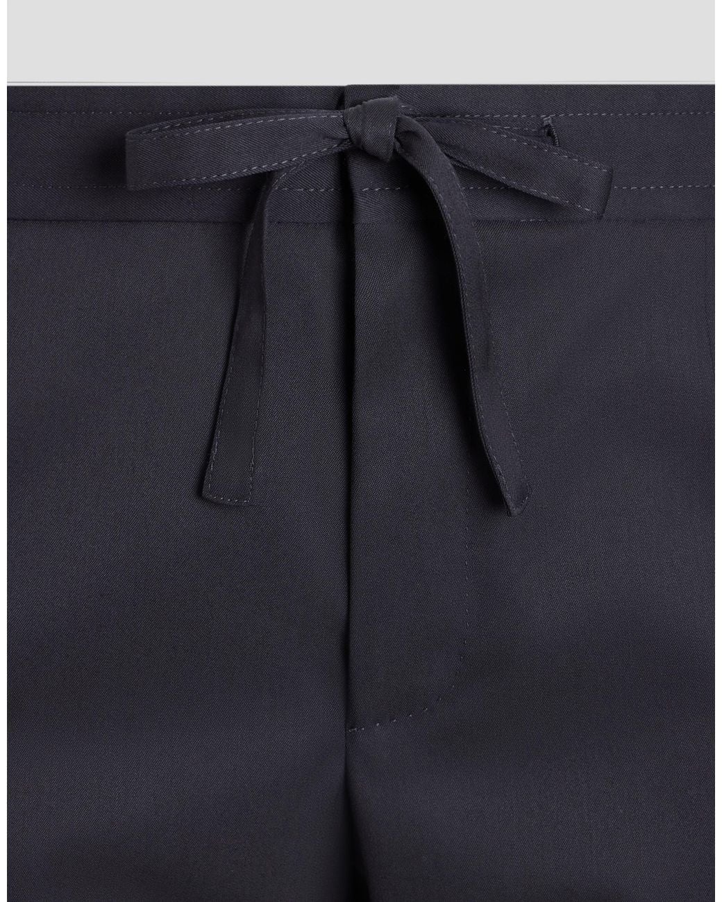 Dolce & Gabbana Blue Technical Wool Jogging Trousers for men