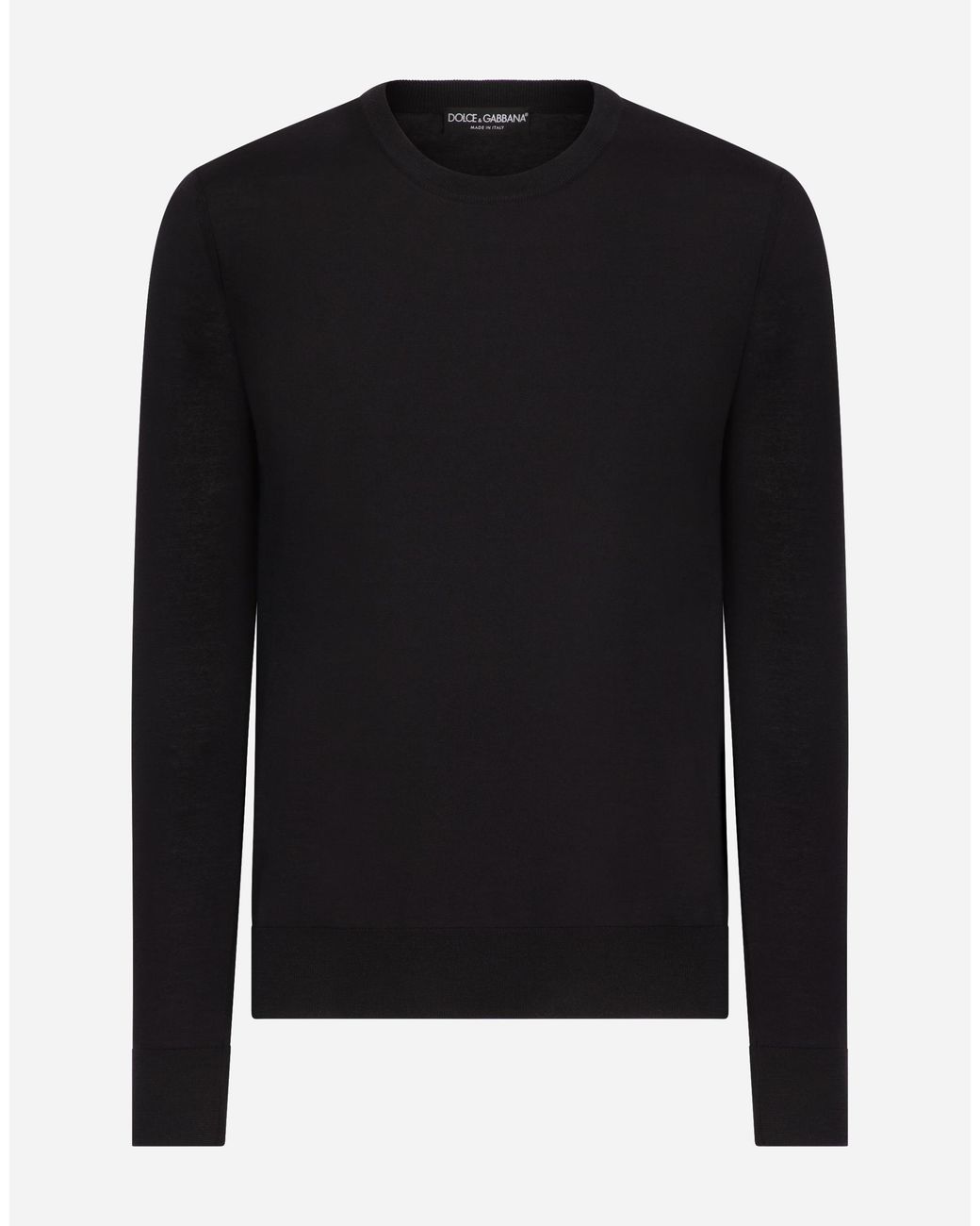Dolce & Gabbana Black Pull Girocollo for men