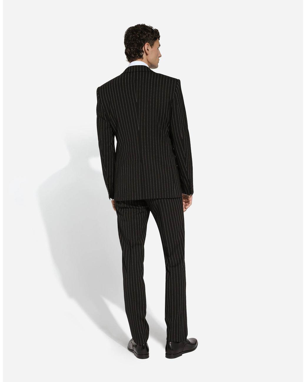 Dolce & Gabbana White Stretch Cotton-Fit Shirt for men