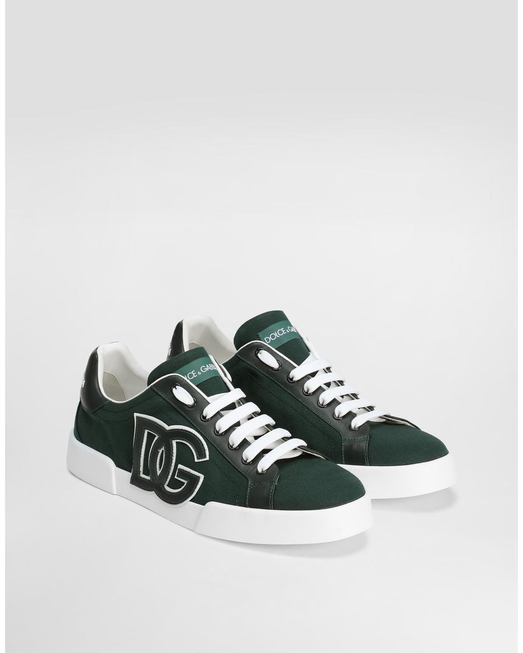 Dolce & Gabbana Green Portofino Light Strobel Sneakers for men
