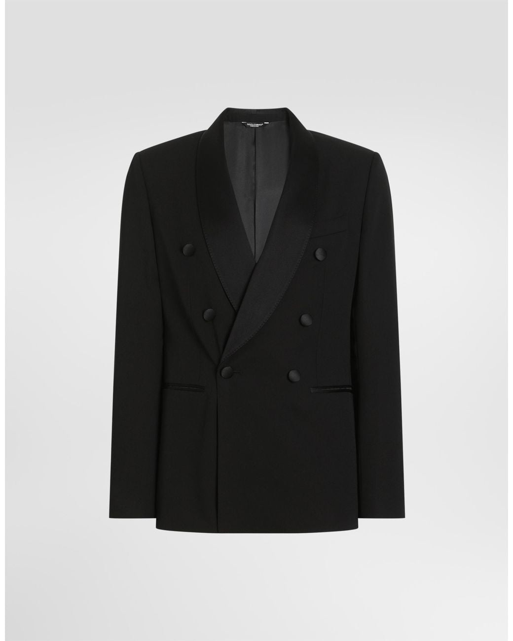 Dolce & Gabbana Black Double-Breasted Tuxedo Jacket for men