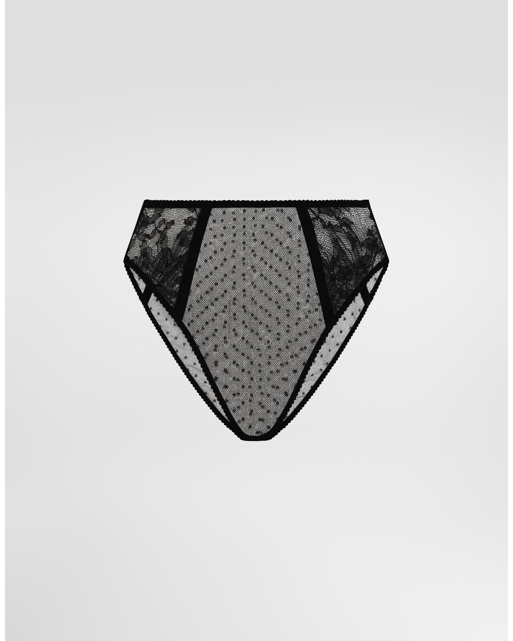 Dolce & Gabbana Multicolor High-Waisted Lace Briefs