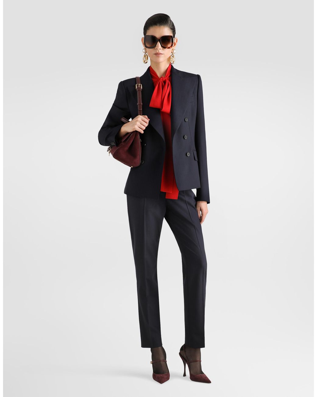 Dolce & Gabbana Blue Turlington Double-Breasted Jacket