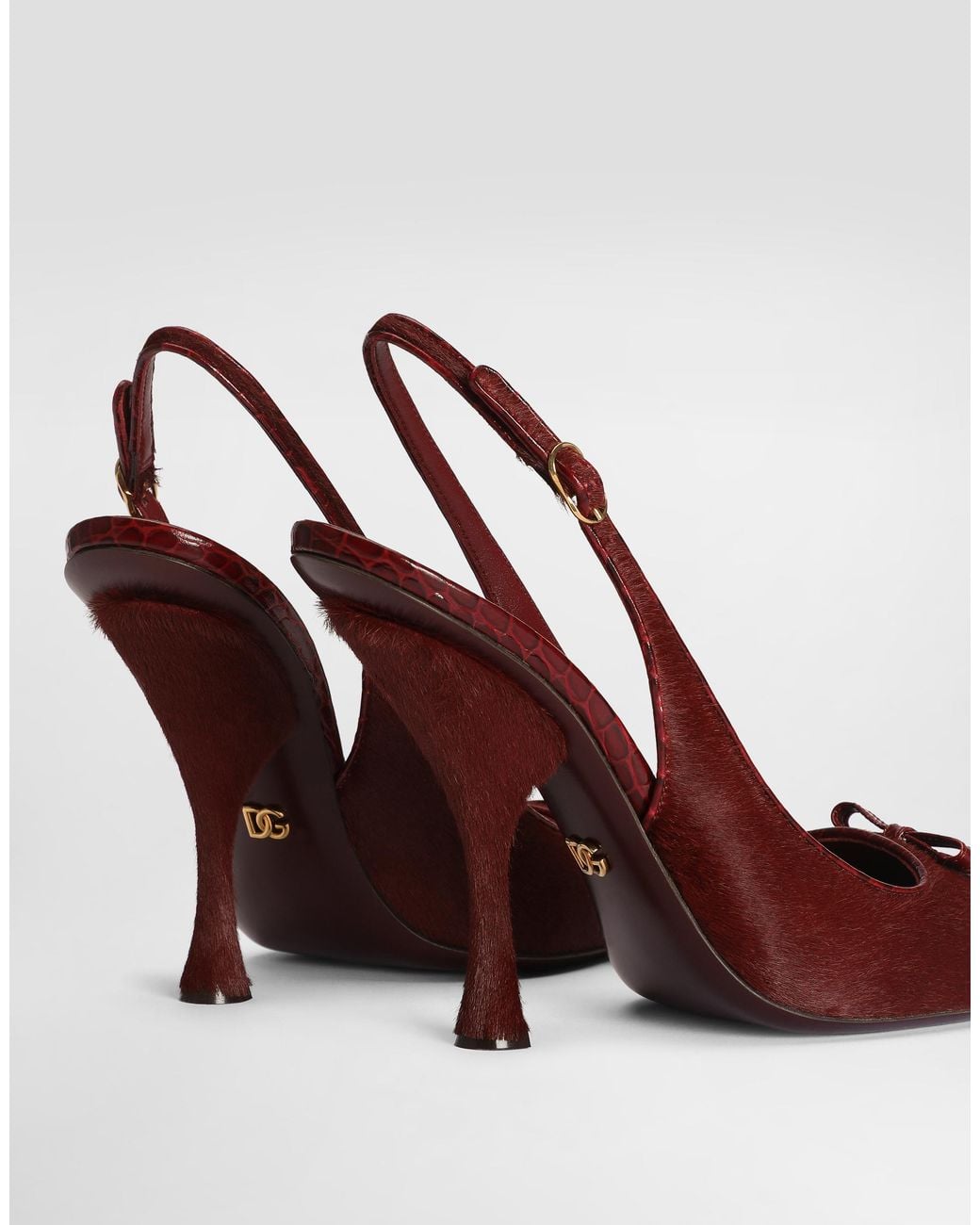 Dolce & Gabbana Multicolor Pony Slingback