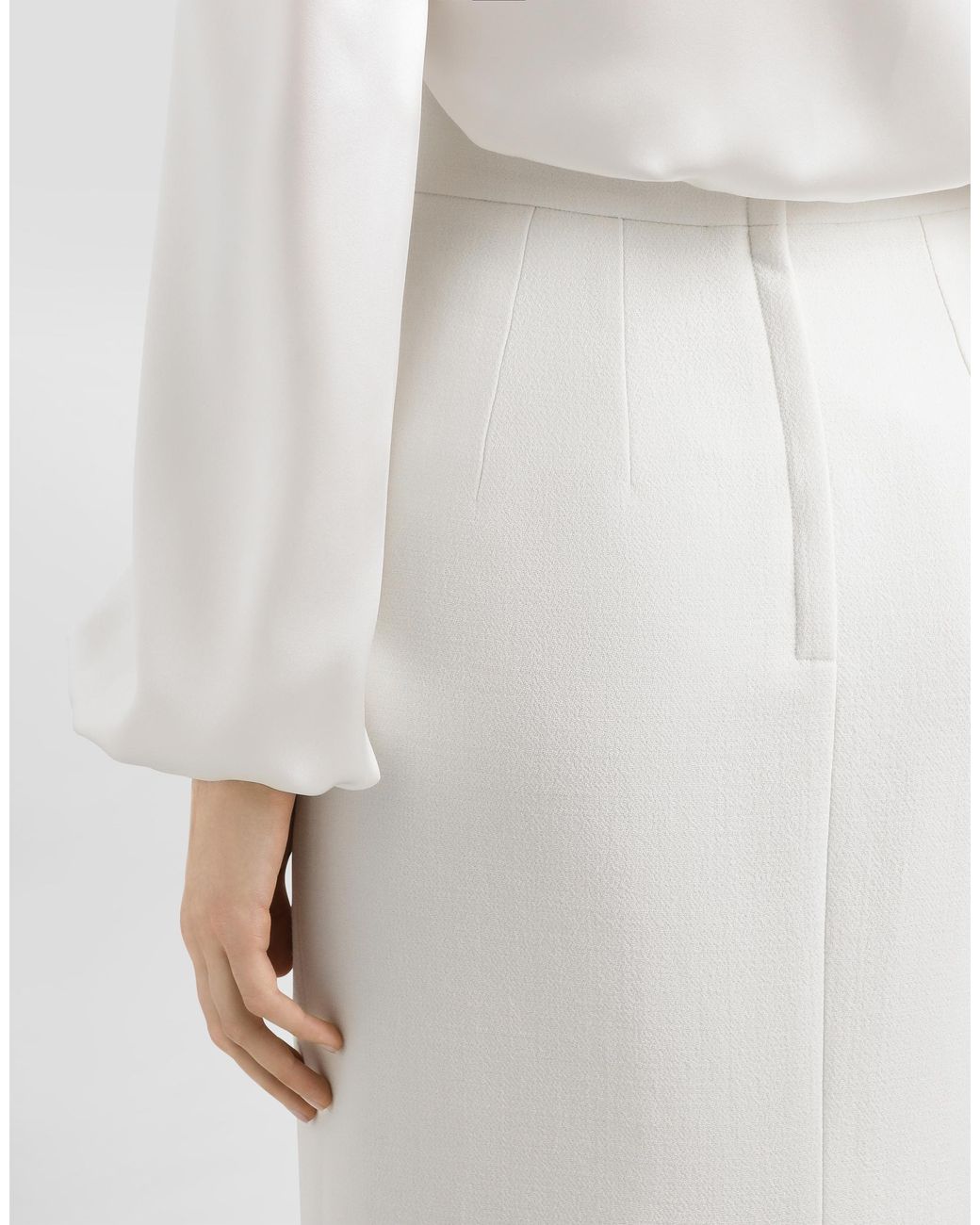 Dolce & Gabbana White Skirt
