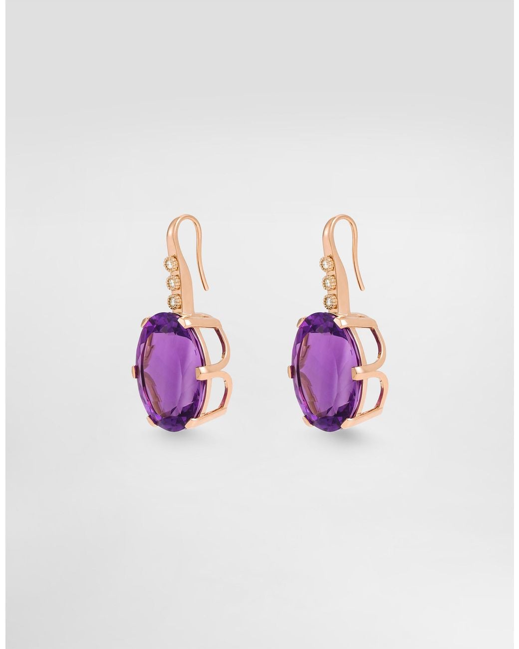 Dolce & Gabbana Purple Anna Earrings