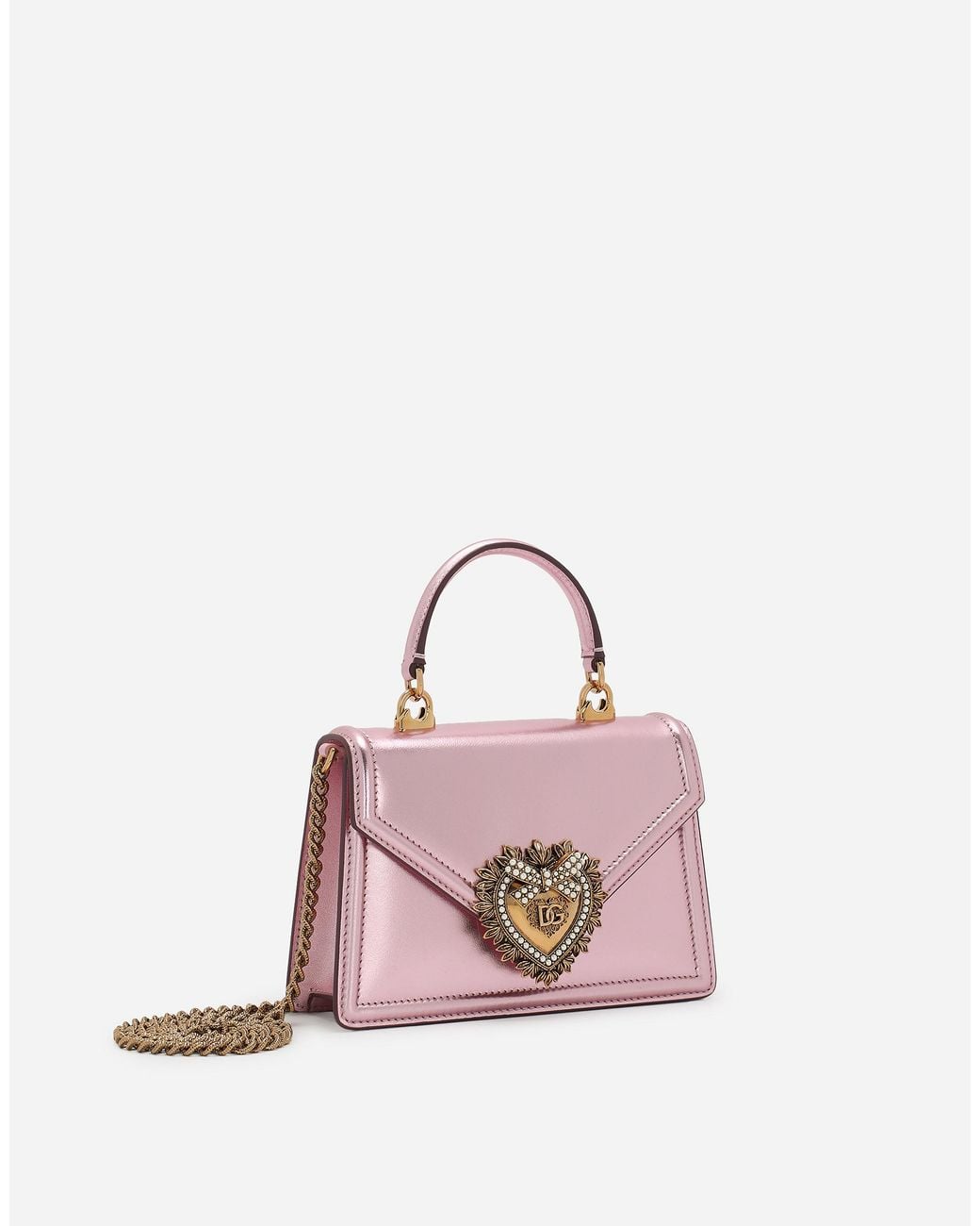 Top Handle Devotion Piccola di Dolce & Gabbana in Pink