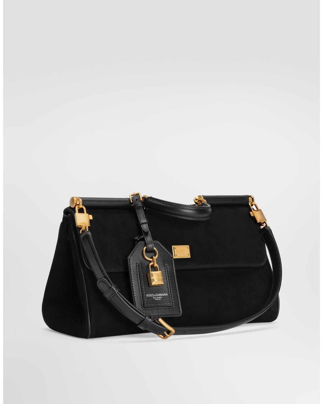 Dolce & Gabbana Black Medium My Sicily Handbag