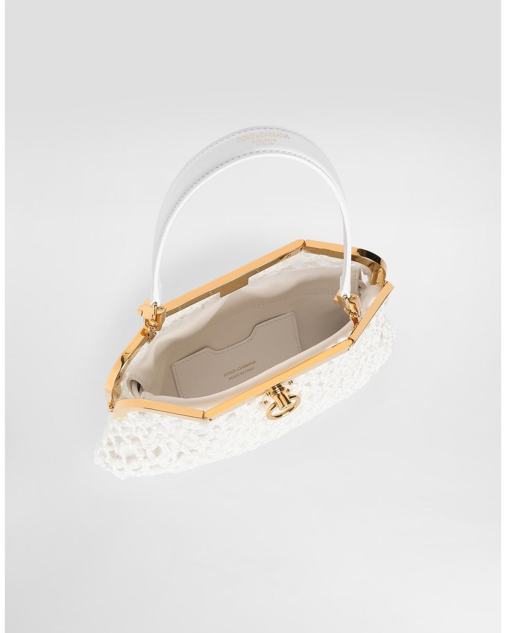 Dolce & Gabbana White Amanda Handbag