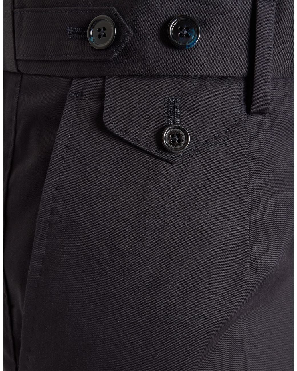 Dolce & Gabbana Blue Cotton Trousers for men