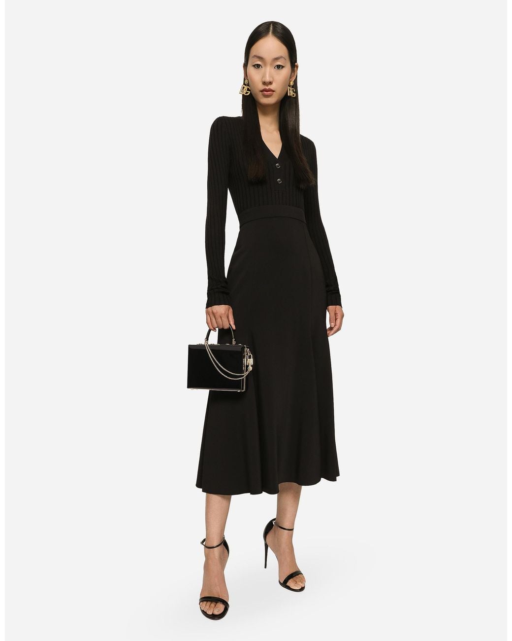 Dolce & Gabbana Black Dolce Box Handbag