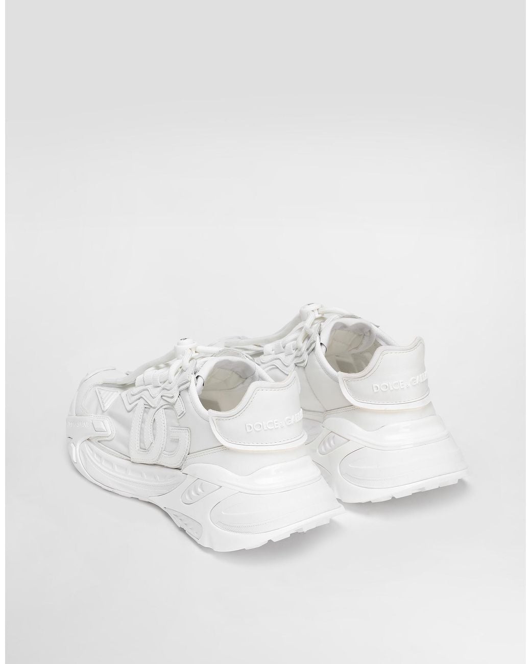 Dolce & Gabbana White Sports Shoes 'Day Faster'