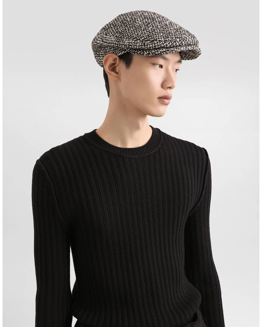 Dolce & Gabbana Black Wool Pullover for men