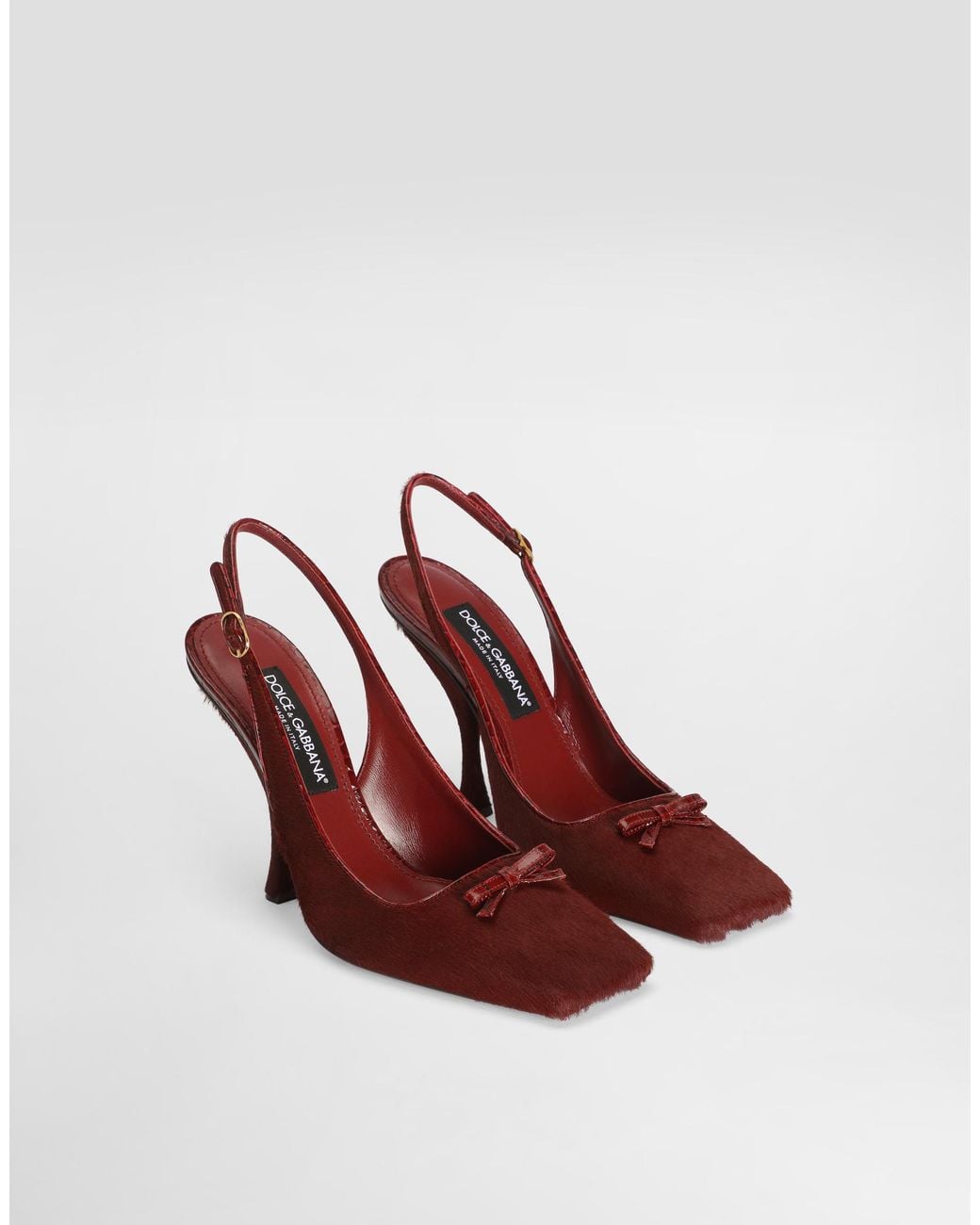 Dolce & Gabbana Multicolor Pony Slingback