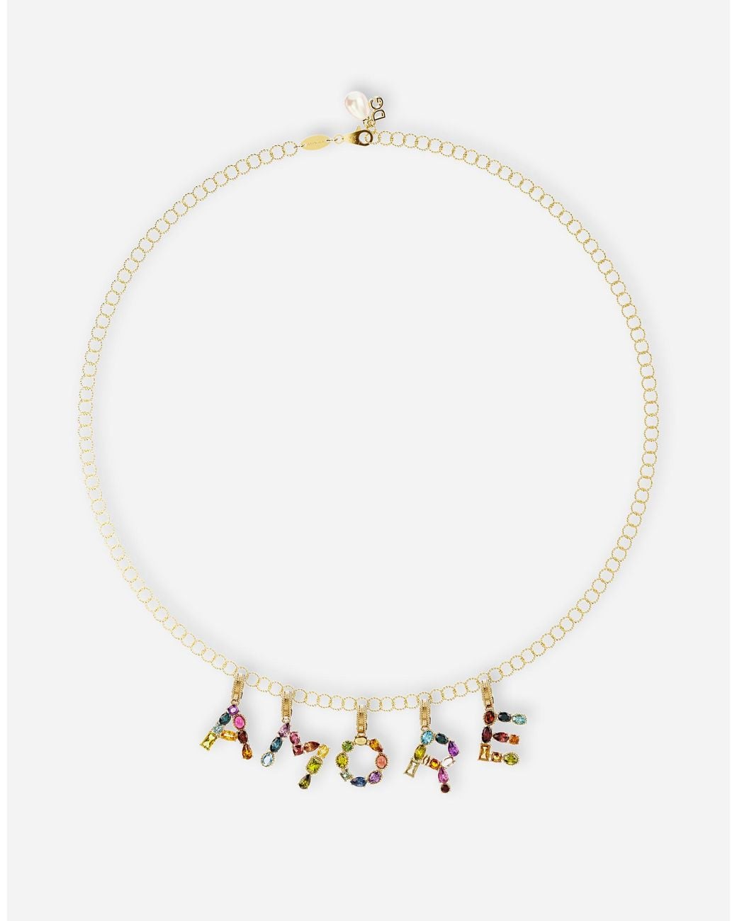 Dolce & Gabbana White Alphabet F Charm