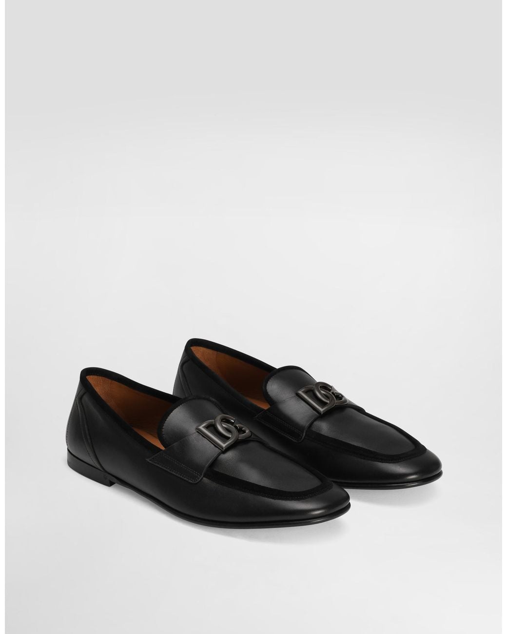Dolce & Gabbana Black Loafers Type Shoes for men